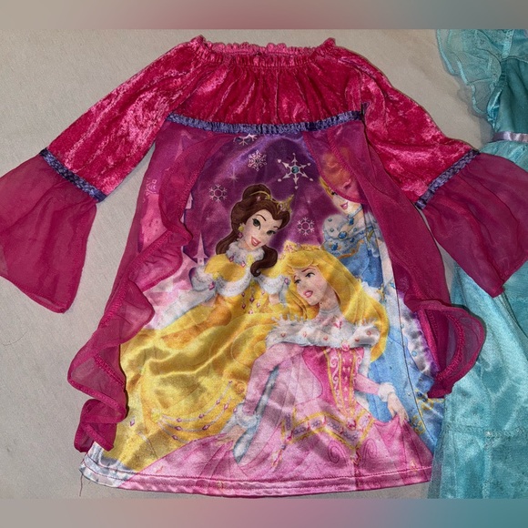 2T Girls Disney Princess Costume Dresses - Elsa, Belle, Aurora and Cinderella - Picture 4 of 7